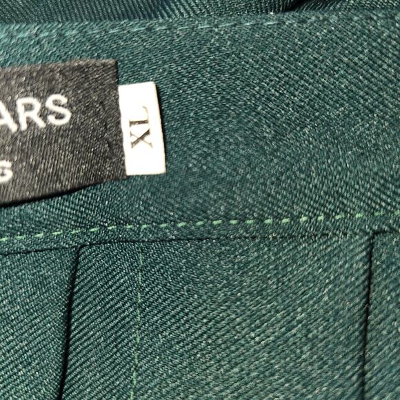 Dark Green Pleated Mini Skirt School Girl Waist 30" / 8 Medium - Picture 7 of 7